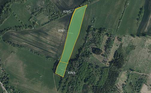 Prodej pole 8 516 m², Mastník, okres Třebíč