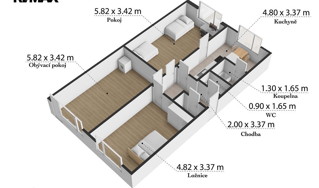 Prodej bytu 3+1 79 m², Krupka – náhled fotky 29