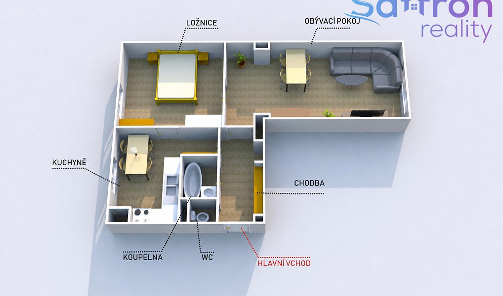 Prodej bytu 2+1 51 m², Plzeň – náhled fotky 6