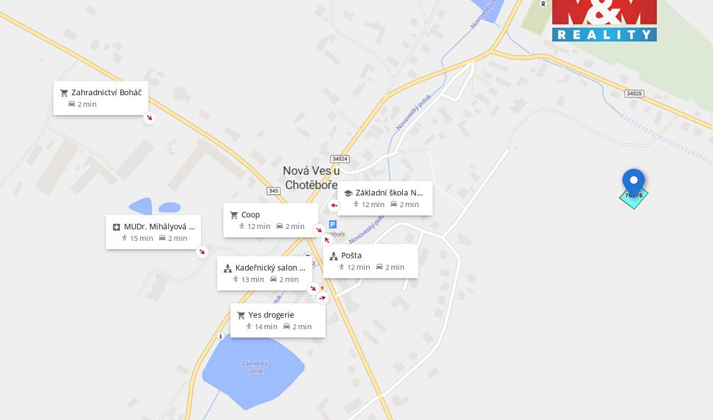 Prodej stavebního pozemku 822 m², Nová Ves u Chotěboře – náhled fotky 9