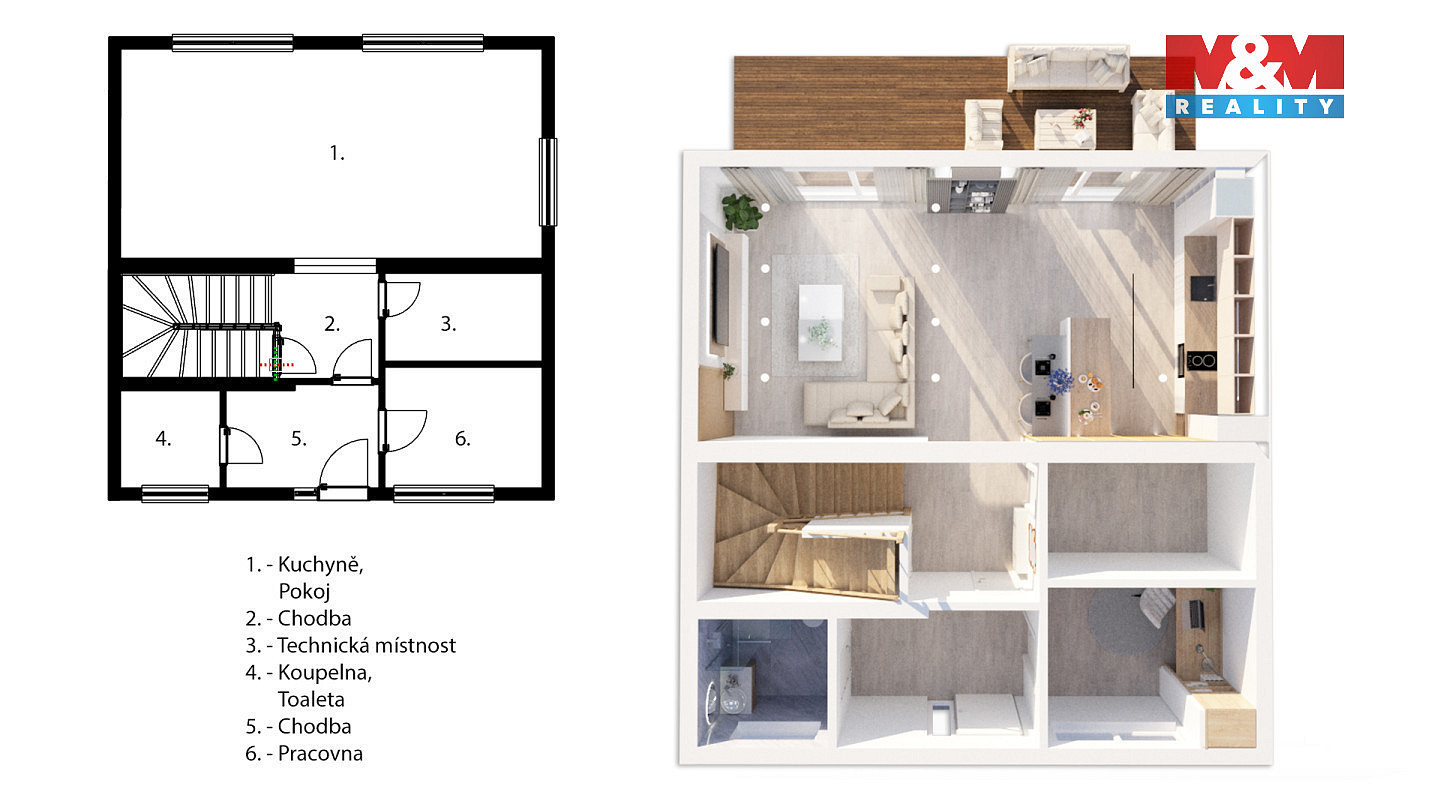 Prodej domu 132 m² s pozemkem 400 m² – pohled 4
