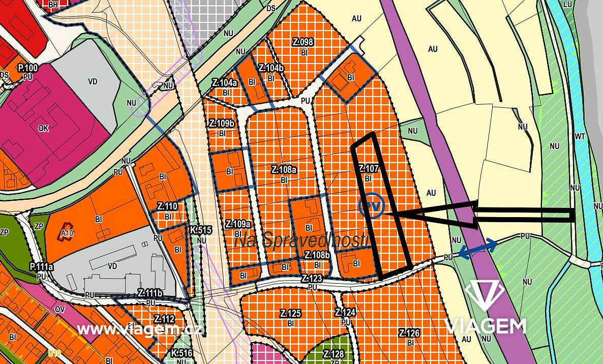 Stavební - bydlení 6 136 m², Podíl 50 % o výměře 3 068 m² – pohled 3