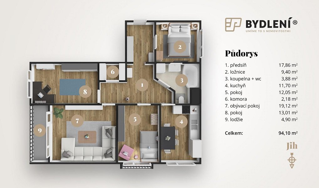 Prodej bytu 4+1 94 m², Teplice – náhled fotky 4