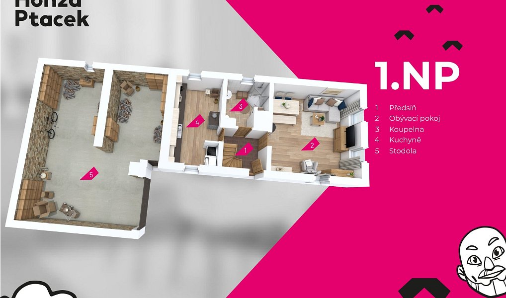 Prodej chaty/chalupy 154 m² s pozemkem 355 m², Lhota pod Radčem – náhled fotky 4