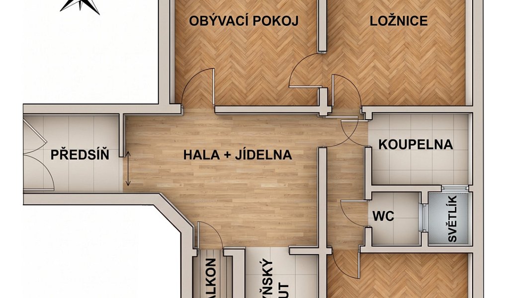 Prodej bytu 3+1 84 m², Praha – náhled fotky 3