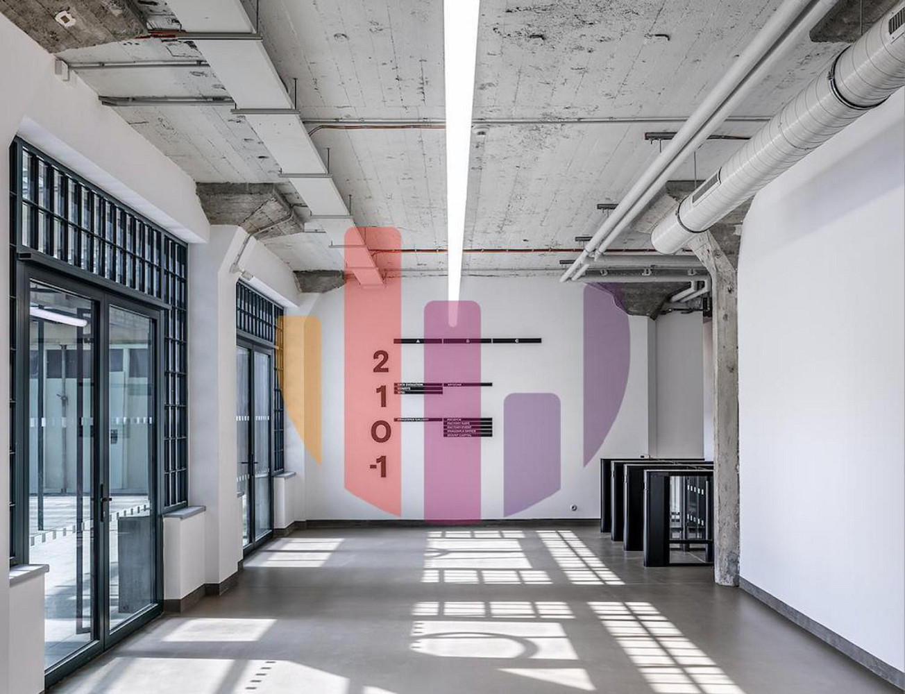 Kancelářské prostory, 234,00 m², Kolbenova, Areál Nová Pragovka E Factory Pragovka Art District – pohled 5