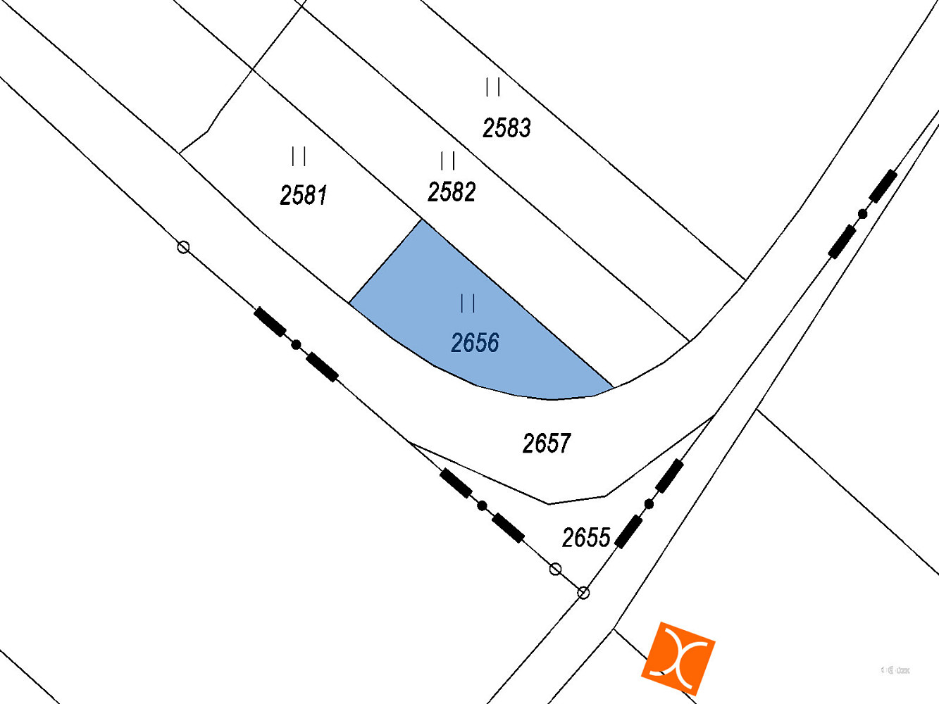 Prodej pozemku 40 m² – pohled 2