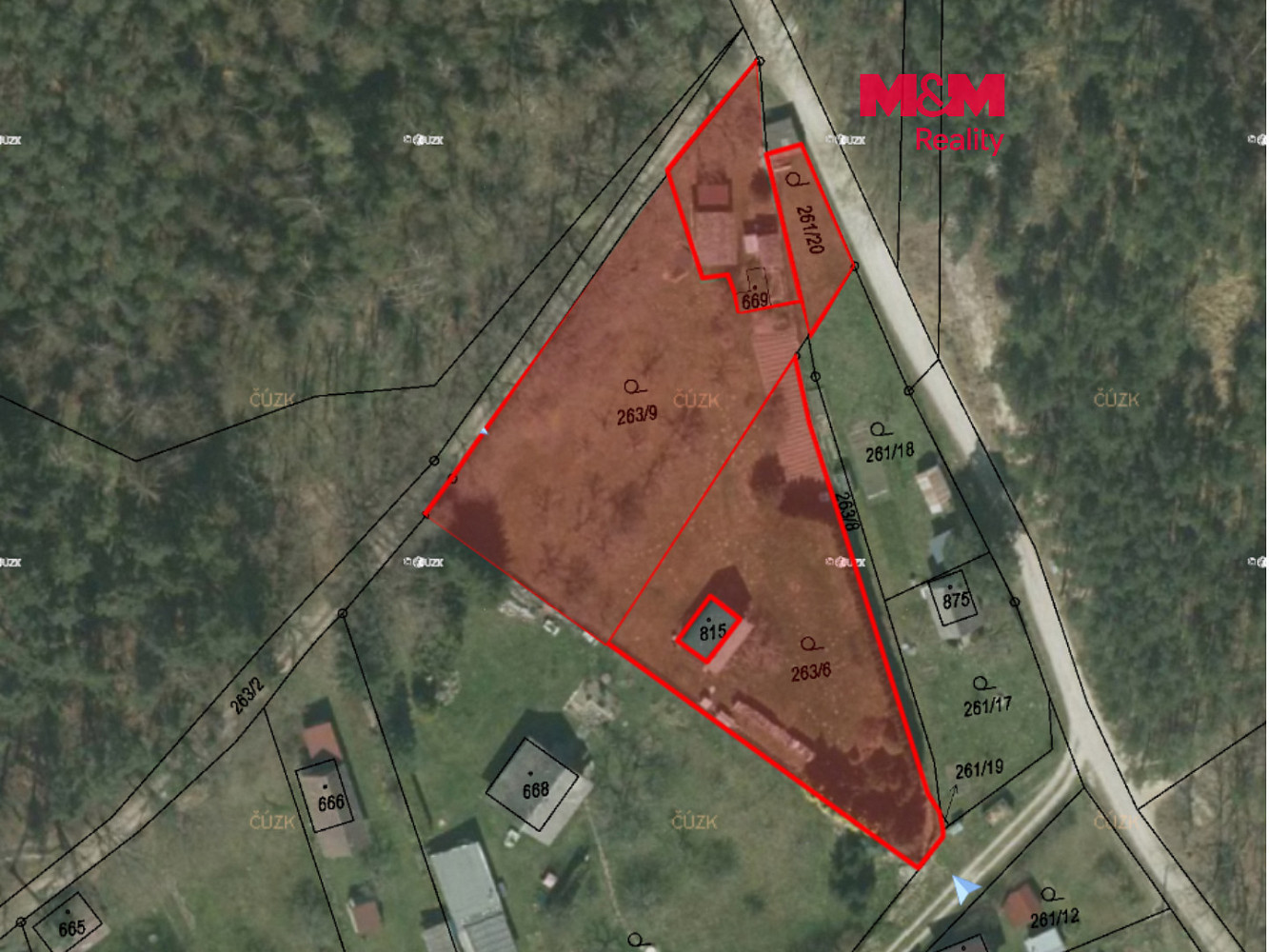 Prodej zahrady 2 503 m²