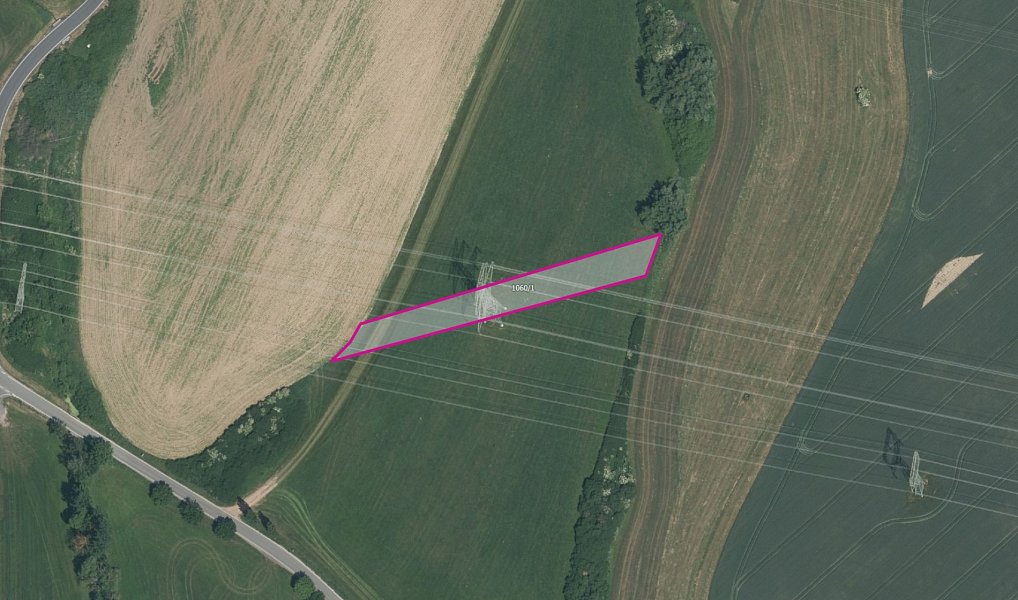 Prodej pole 6 631 m², Dnešice – náhled fotky 2
