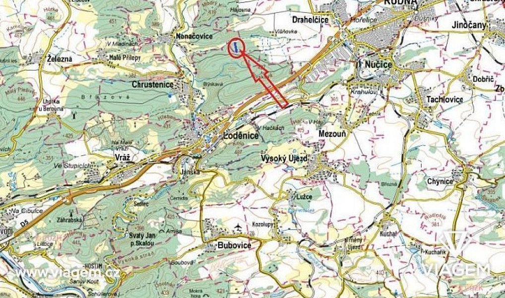 Prodej lesa 3 372 m², Drahelčice – náhled fotky 3