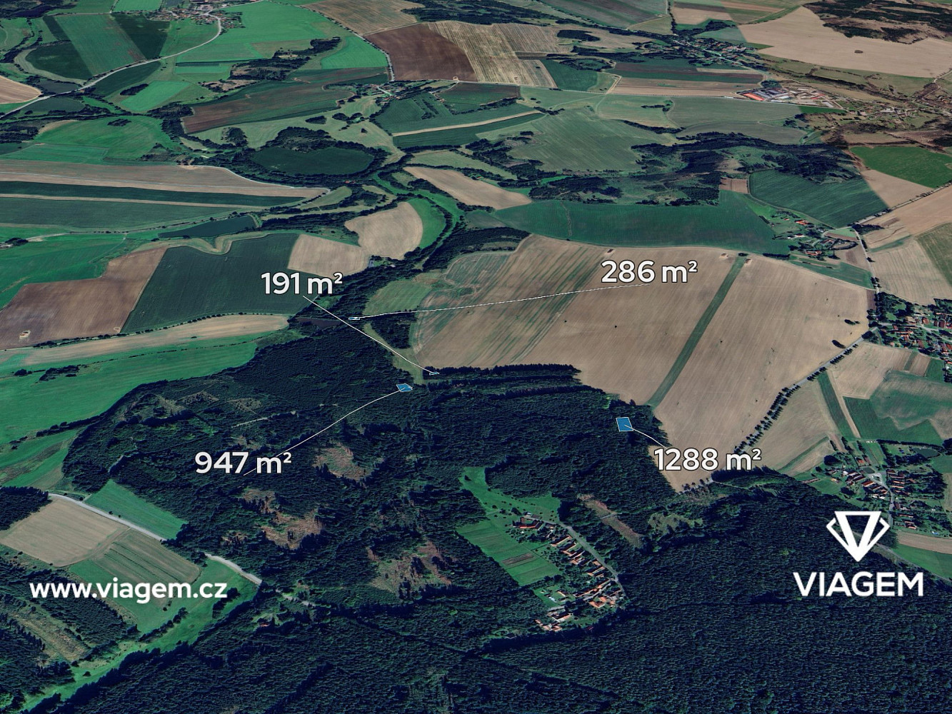 Prodej lesa 1 356 m²
