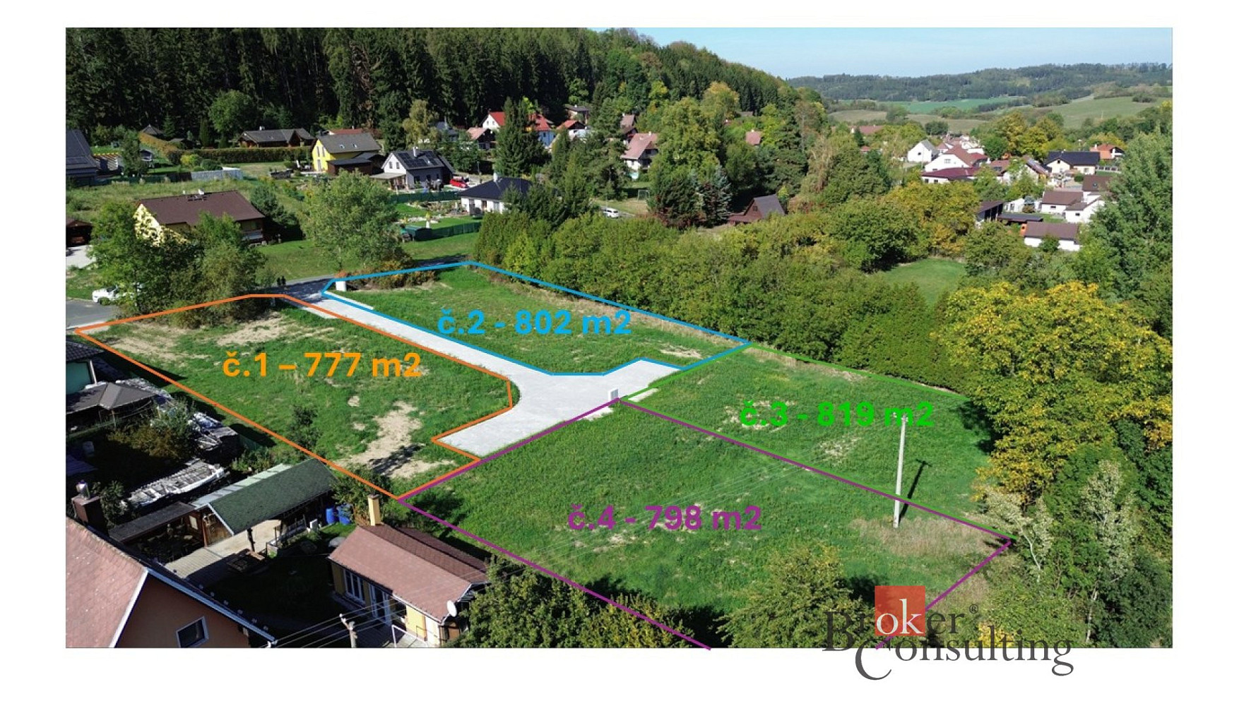 Prodej stavebního pozemku 777 m²