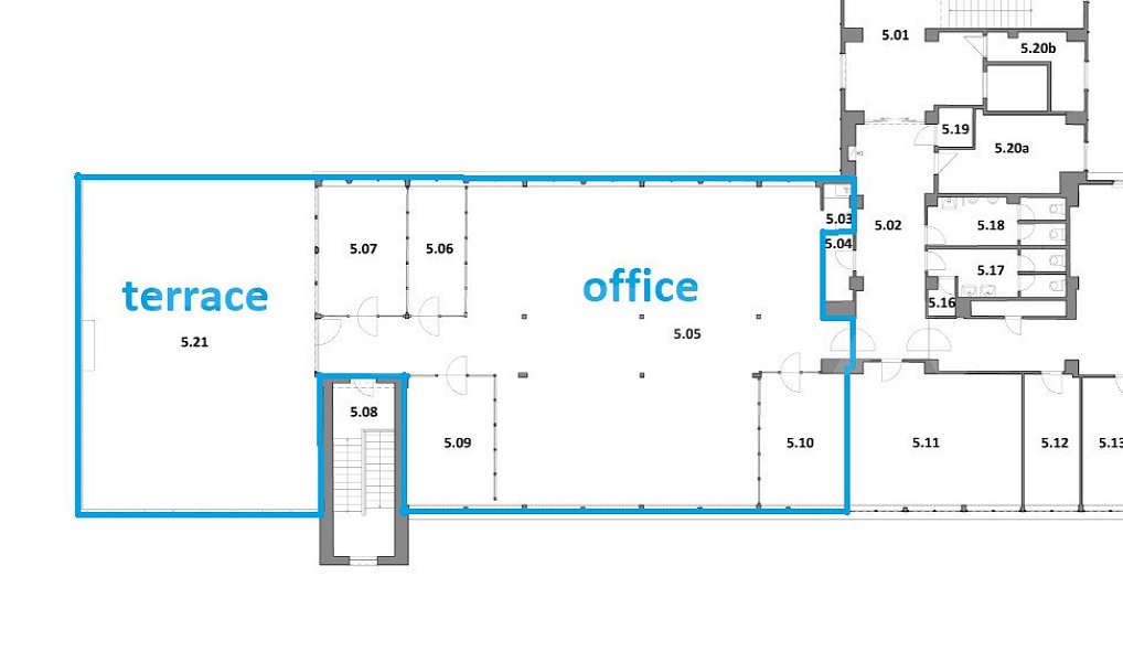 Pronájem kanceláře 257 m², Praha – náhled fotky 3