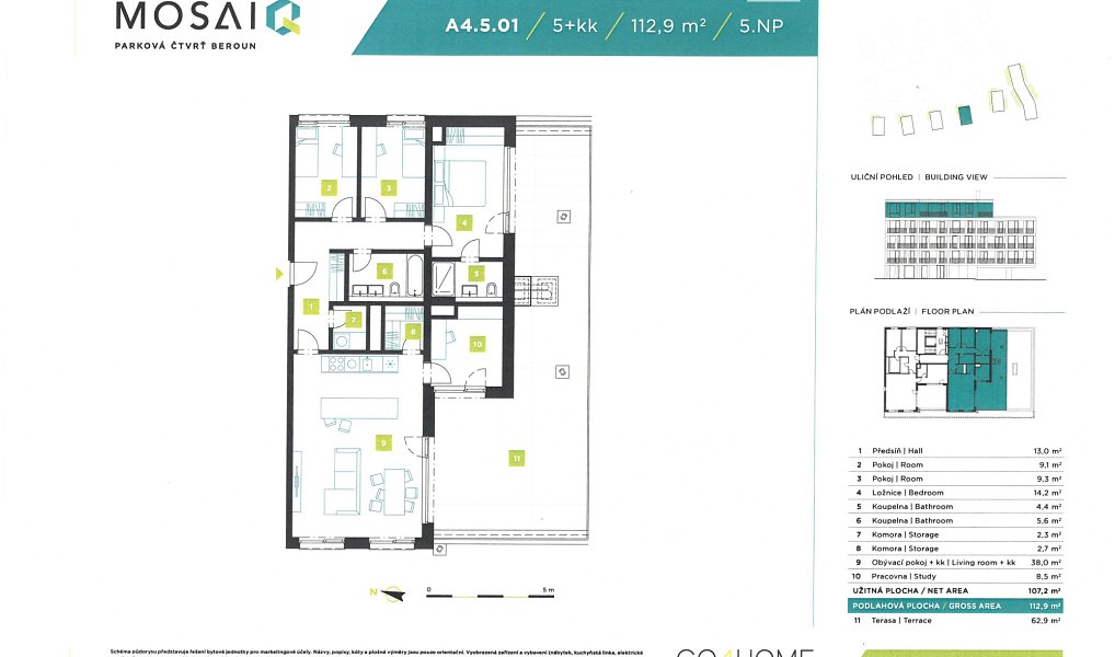 Prodej bytu 5+kk 176 m², Beroun – náhled fotky 2