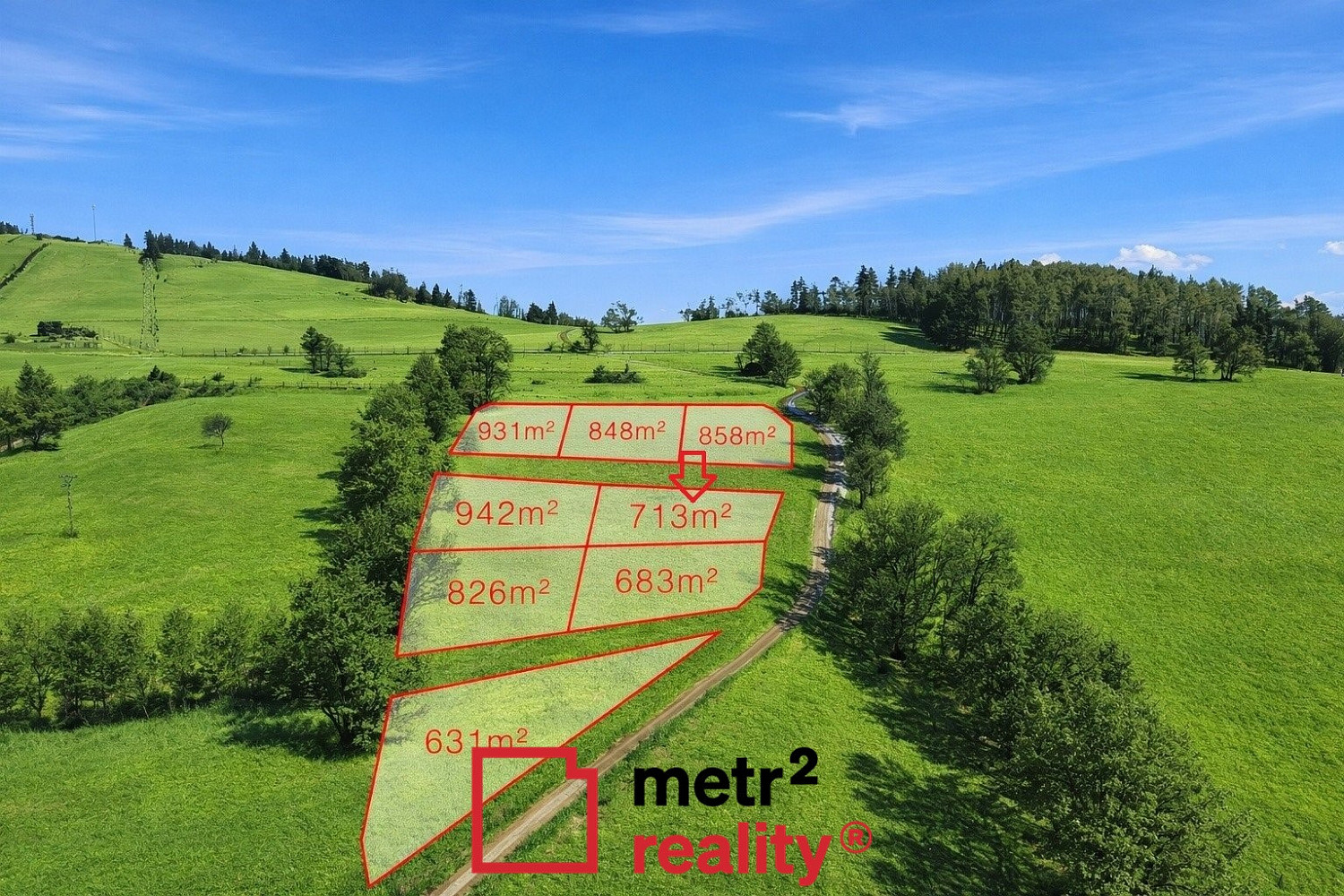 Prodej stavebního pozemku 713 m²