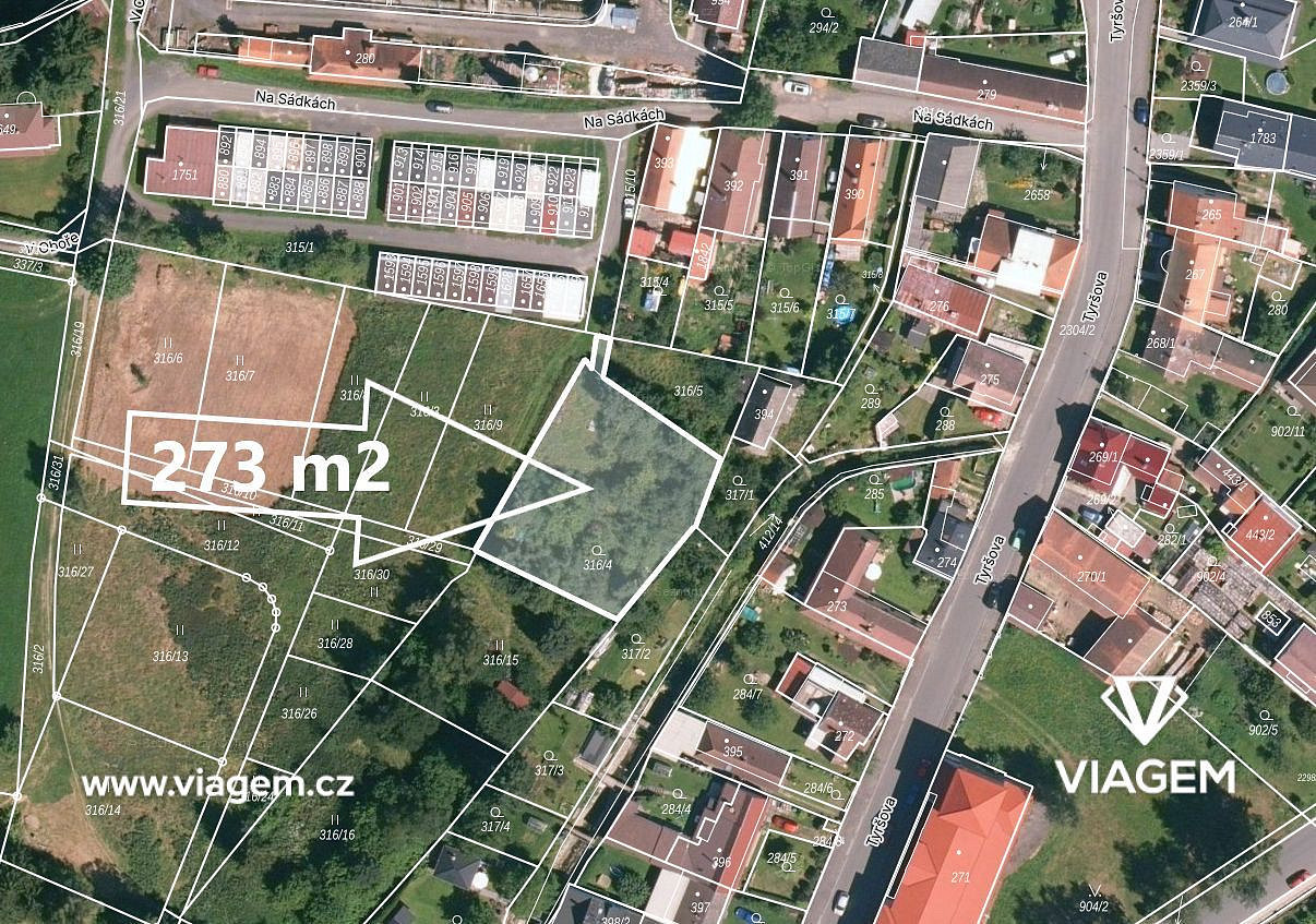 Prodej stavebního pozemku 273 m²