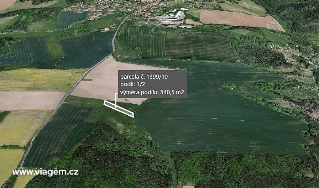 Prodej pole 685 m², Ondřejov – náhled fotky 2