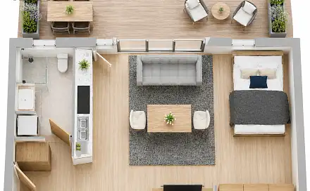 Prodej bytu 1+kk 33 m², Kyjov, okres Hodonín
