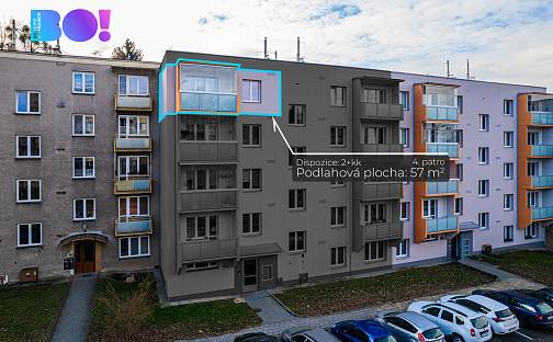 Prodej bytu 2+1 57 m², Máchova, Třinec - Lyžbice, okres Frýdek-Místek