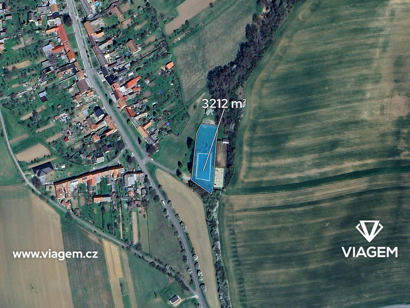 Prodej pole 713 m² – pohled 2