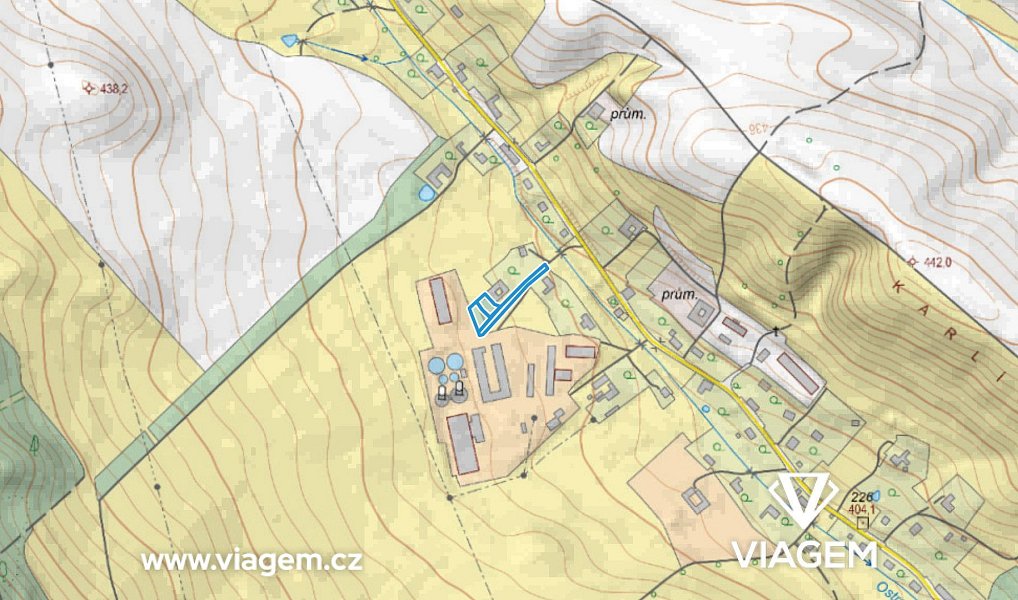 Prodej stavebního pozemku 225 m², Ostrov – náhled fotky 3