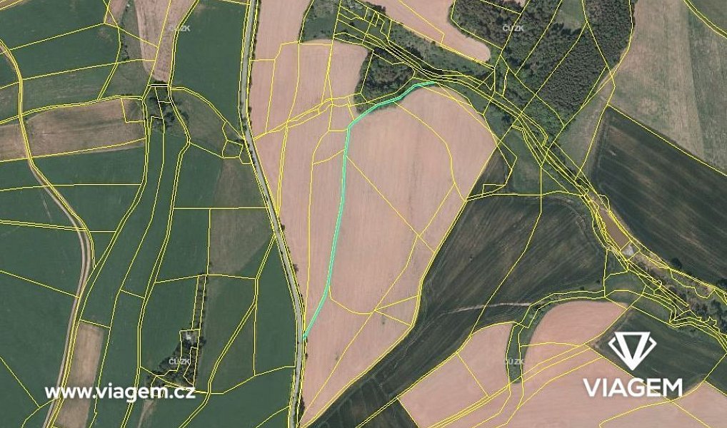 Prodej pole 669 m², Pecka – náhled fotky 3