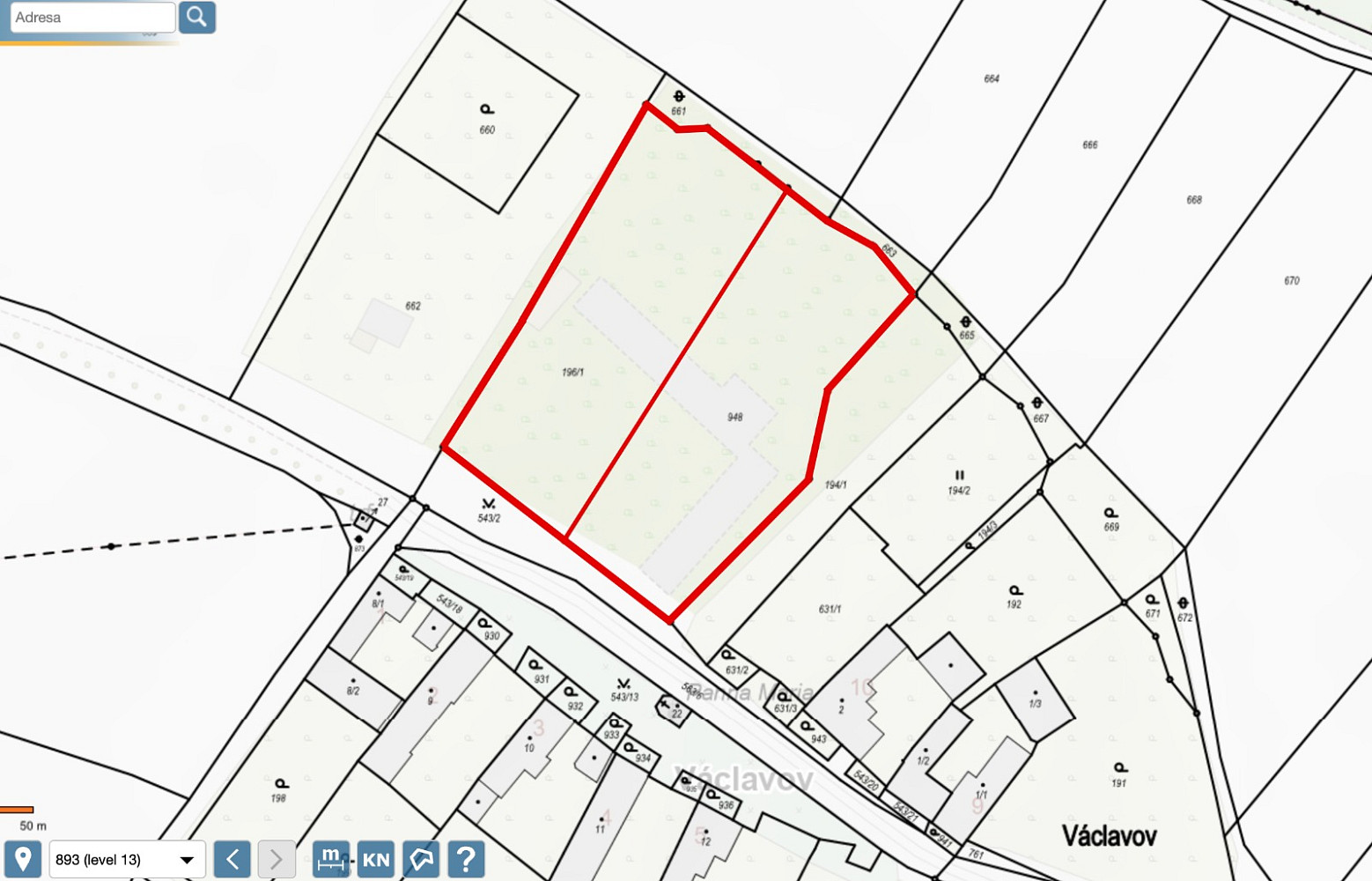 Prodej stavebního pozemku 2 760 m² – fotografie 3