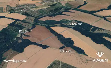 Prodej pole 1 639 m², Popovice, okres Uherské Hradiště