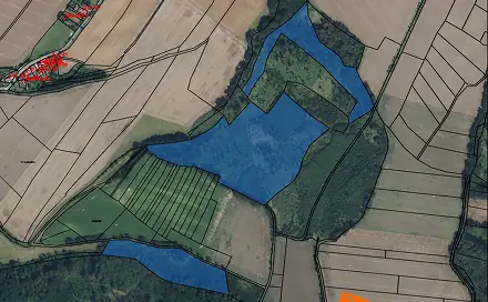 Prodej lesa 7 177 m², Hořice, okres Jičín
