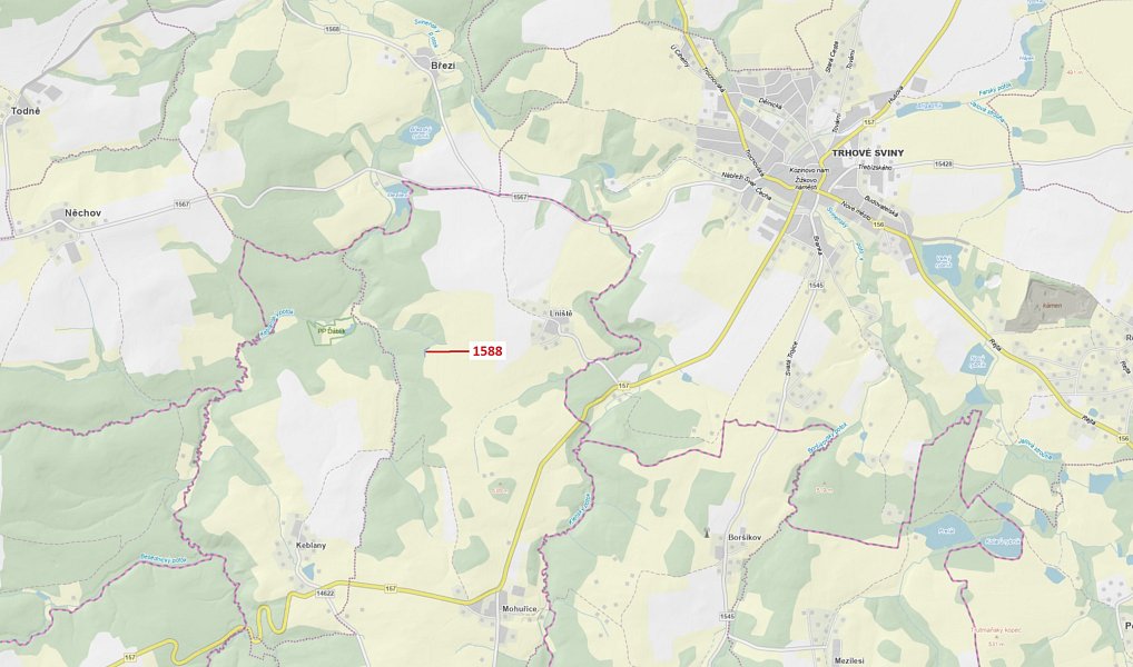 Dražba lesa, 475 m², České Budějovice, Slavče