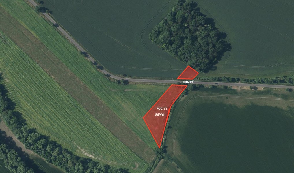 Prodej pole 8 172 m², Děčany – náhled fotky 2