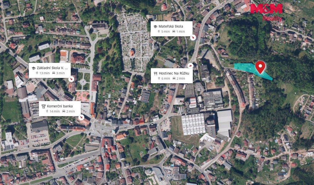 Prodej stavebního pozemku 3 338 m², Červený Kostelec – náhled fotky 17