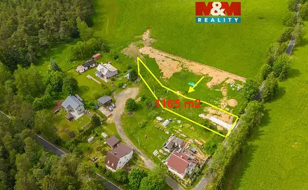 Prodej stavebního pozemku 1 165 m², Rotava, okres Sokolov