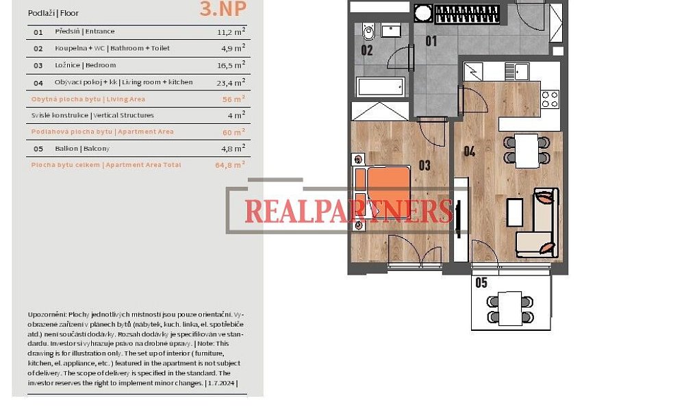 Prodej bytu 2+kk 65 m², Praha – náhled fotky 2