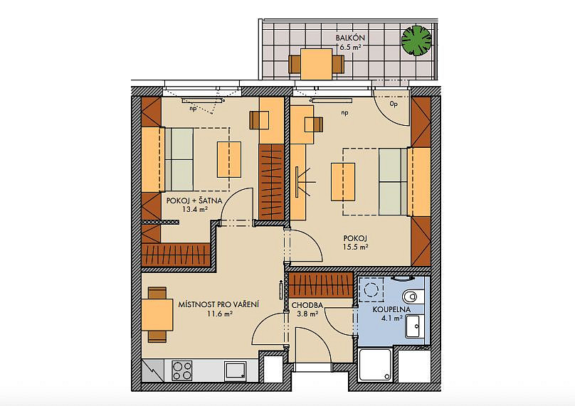 Prodej bytu 2+1 51 m² – fotografie 2