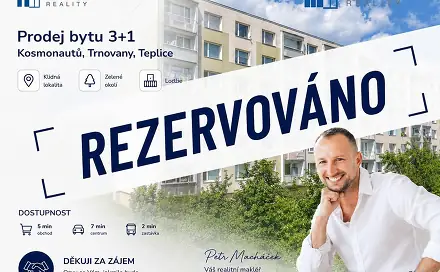 Prodej bytu 3+1 83 m², Kosmonautů, Teplice - Trnovany