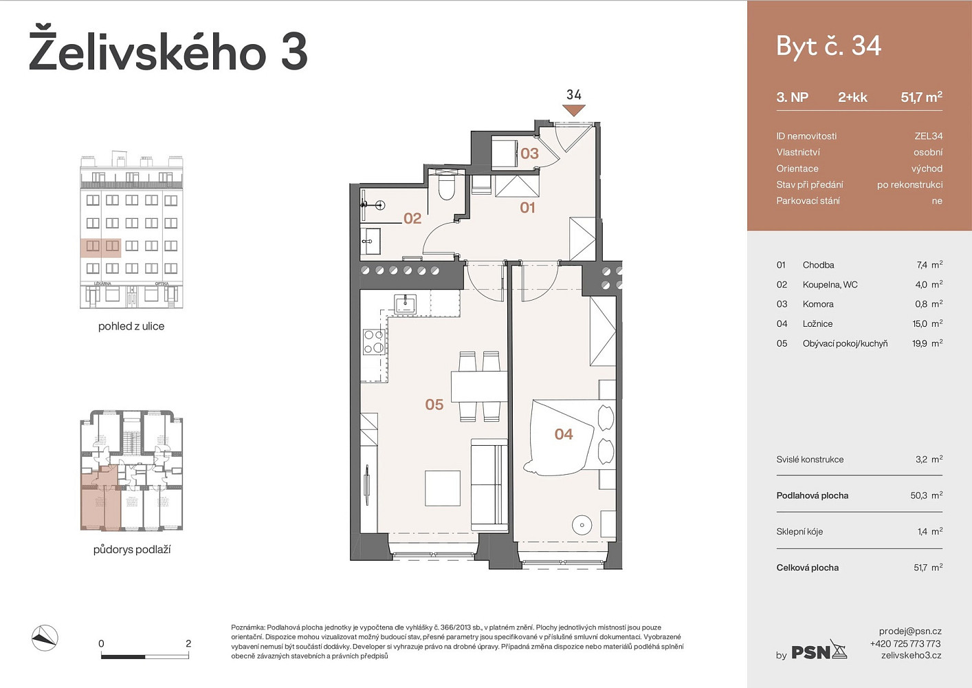 Prodej bytu 2+kk 47 m² – fotografie 2