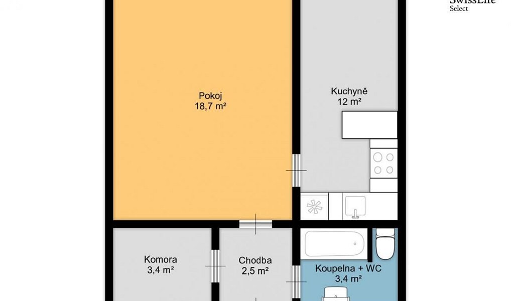 Prodej bytu 1+1 41 m², Hronov – náhled fotky 22