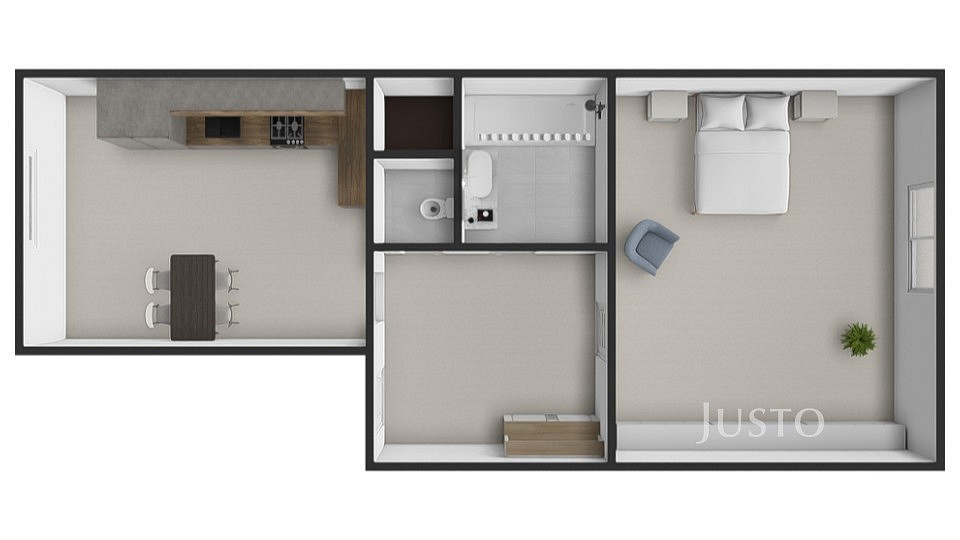 Pronájem bytu 1+1 49 m² – fotografie 4