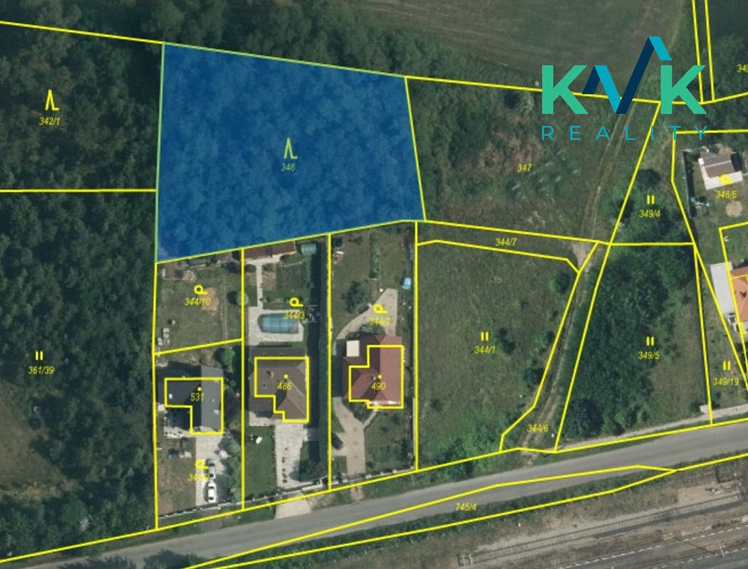 Prodej lesa 1 115 m²