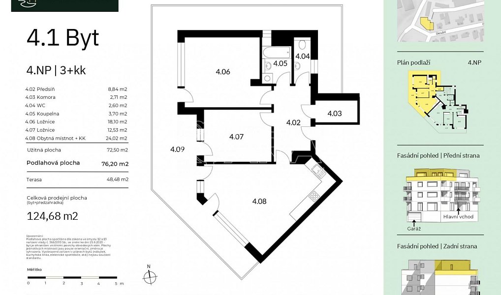 Prodej bytu 3+kk 76 m², Praha – náhled fotky 2