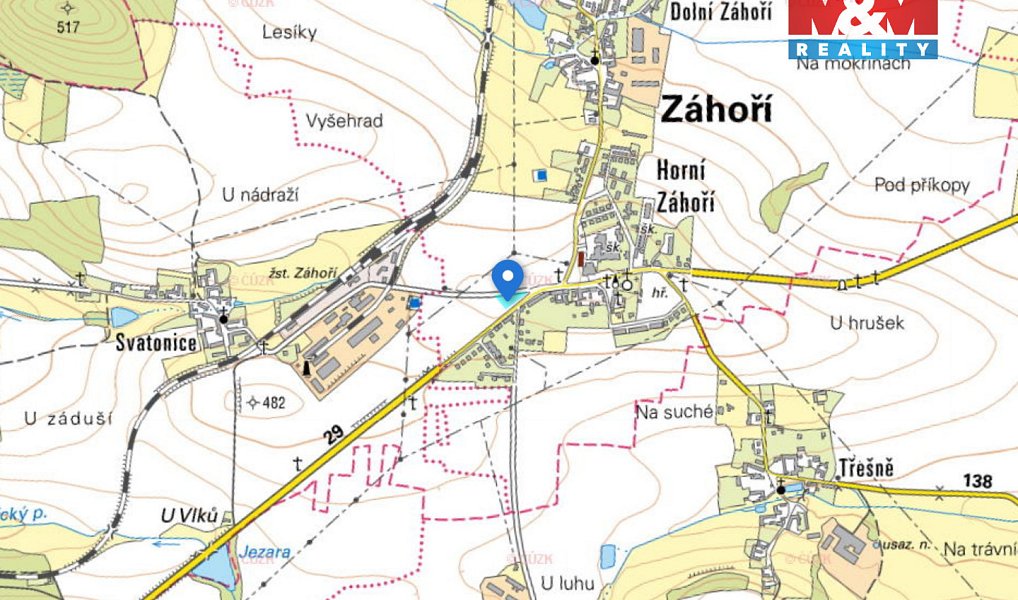 Prodej komerčního pozemku 3 142 m², Záhoří – náhled fotky 9