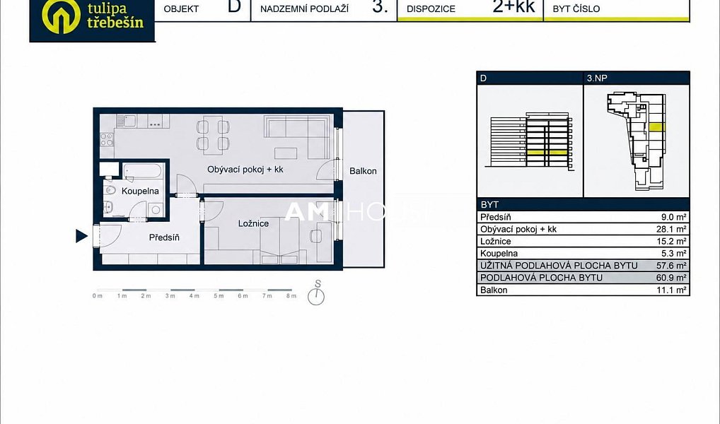 Prodej bytu 2+kk 61 m², Praha – náhled fotky 12