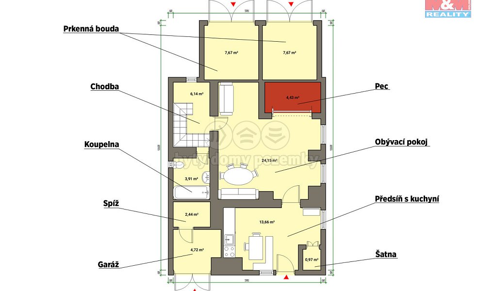 Prodej chaty/chalupy 150 m² s pozemkem 1 251 m², Teplá – náhled fotky 4
