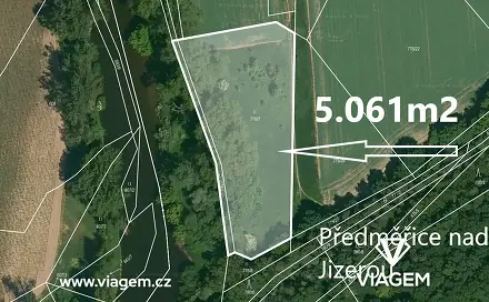 Prodej pole 5 061 m², Předměřice nad Jizerou, okres Mladá Boleslav