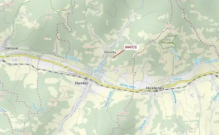 Dražba lesa 550 m², Hovězí