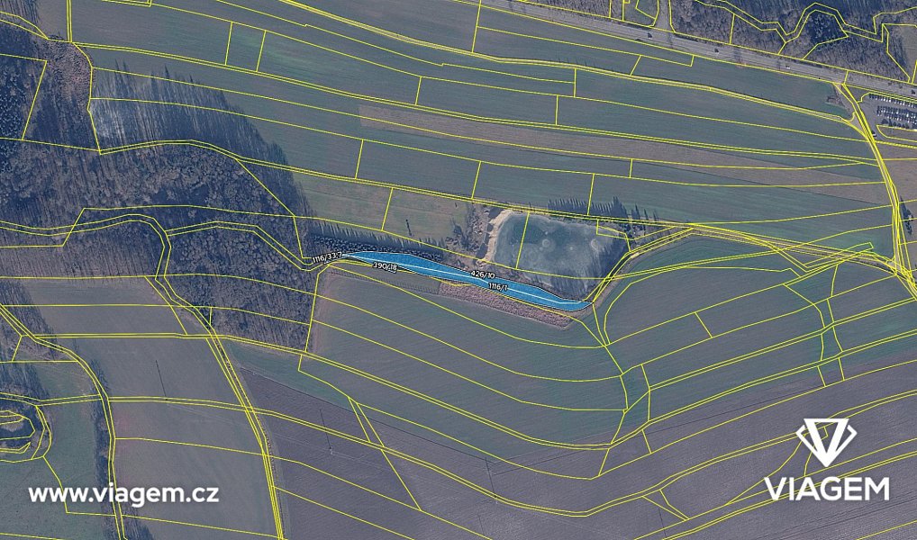 Prodej pole 1 330 m², Čestice – náhled fotky 4