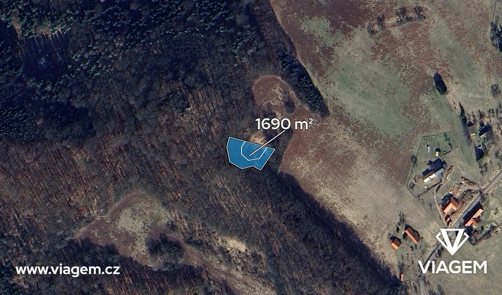 Prodej pole 1 690 m², Syřenov – náhled fotky 2