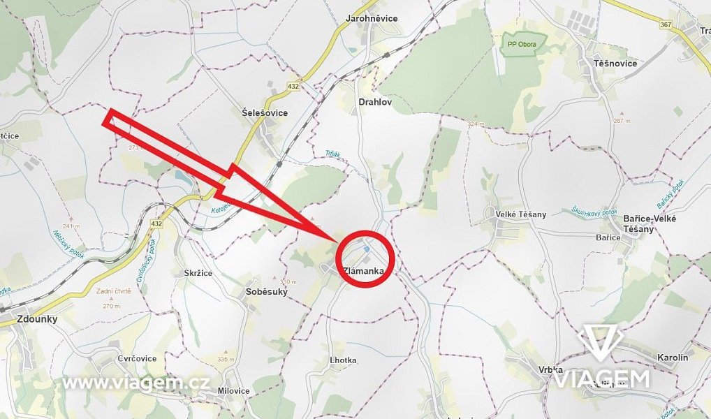 Prodej stavebního pozemku 3 474 m², Kroměříž – náhled fotky 4