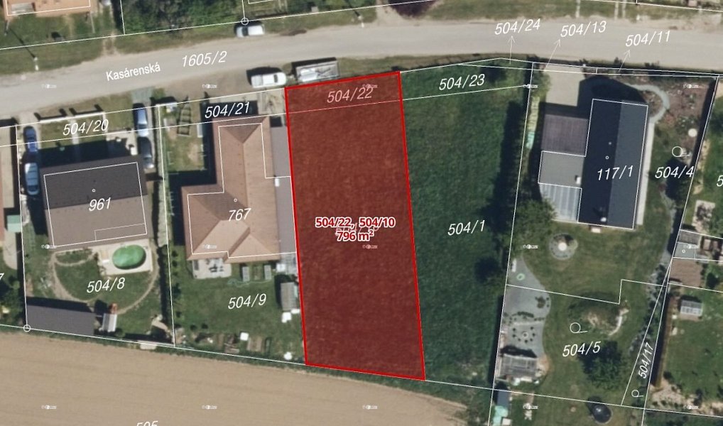 Prodej stavebního pozemku 796 m², Opatovice nad Labem – náhled fotky 3